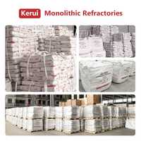 Kerui Brique réfractaire en argile résistant à la chaleur Poudre de ciment réfractaire coulable en béton à haute température pour four à ciment