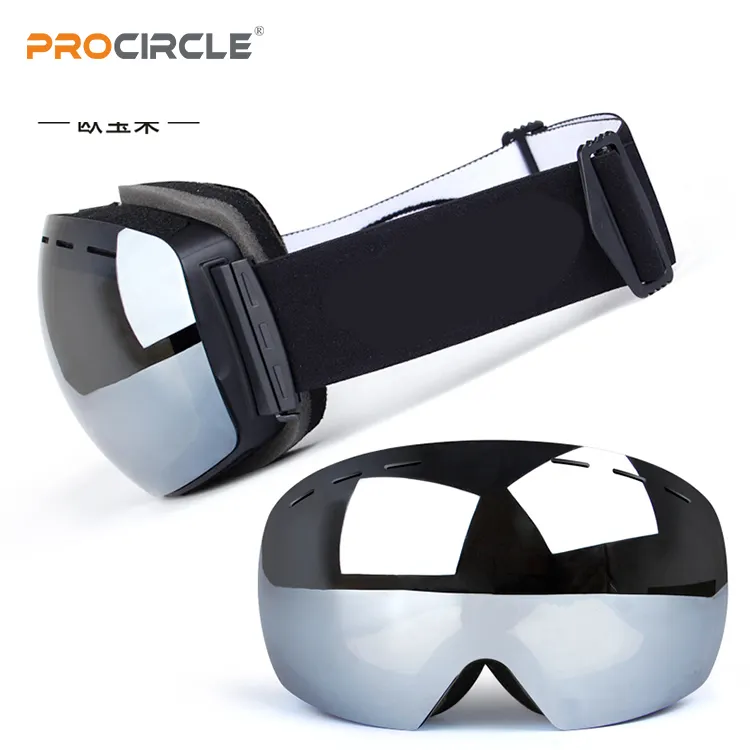 عرض ساخن على نظارات ProCircle للسباق ذات المرايا المغناطيسية نظارات مخصصة للوح الثلجي نظارات تسلق الجبال والتزلج