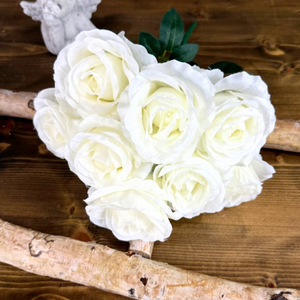 Handgefertigter Simulierter Seidenrosenstrauß - 9 Köpfe <span class=keywords><strong>Anna</strong></span> Rose Modernes Design Modische Wasserfeste FANCY Marke für Hochzeiten & Geburtstage - Product Image 2