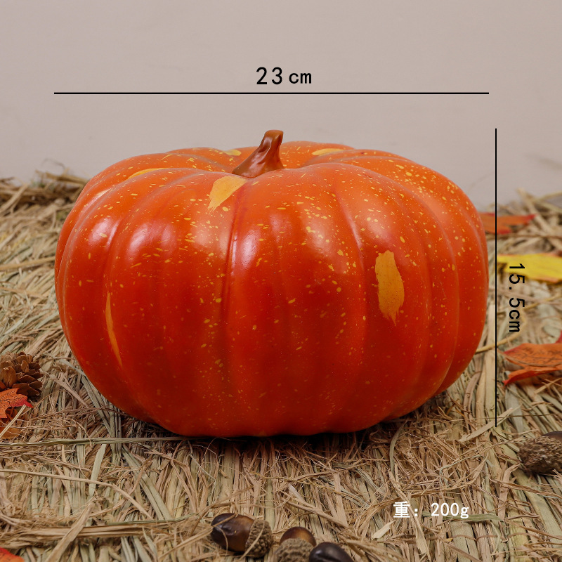 Calabaza enana naranja oscuro de 23 cm