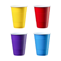 Gobelets en plastique jetables SKYDEAR de 9 oz, couleurs assorties, pour fêtes, événements et usage quotidien