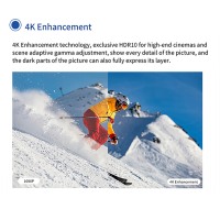 Projecteur intelligent Android ASK TC-PK1000 haute définition 4K pour jeux et cinéma maison en extérieur |   Bureau Commercial |   Éducation
