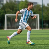 Chaussures de football personnalisées HUAMAK avec tissu respirant en maille et semelle extérieure antidérapante en TPU pour une meilleure adhérence