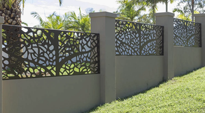 YL giá rẻ tùy chỉnh laser cắt <span class=keywords><strong>ecterior</strong></span> kim loại hàng rào Panels và cổng Bảng điều chỉnh - Product Image 3