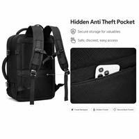 Sac à dos de week-end écologique personnalisé OEM ODM avec compartiment pour ordinateur portable, antivol, pour les voyages et le travail