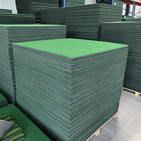 Tapis de golf vert GSM super résistant, best-seller, avec absorption des chocs - 5 pieds x 5 pieds, tapis de frappe de golf personnalisé (garantie de 2 ans)