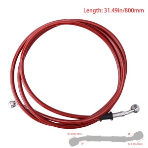 SAEJ1401 AN3 fil d'acier inoxydable tressé Flexible PTFE tuyau <span class=keywords><strong>de</strong></span> <span class=keywords><strong>frein</strong></span> hydraulique avec raccord <span class=keywords><strong>Banjo</strong></span> - Product Image 4