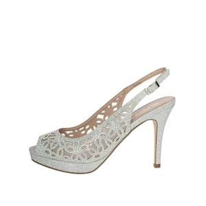 Menbur Sandales à talons hauts et plateforme pour femmes, modèle 23968, or pailleté, tendance mode - Product Image 1
