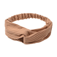 Bandeau élastique en tricot de style européen-américain pour femmes, couleur unie, 25x6cm, pour le yoga, le sport, le lavage du visage, vente en gros