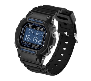 Reloj Deportivo de Lujo Sanda 329 para Parejas, Retro, Analógico y Digital, Resistente al Agua y a los Golpes, con Correa de Goma - Product Image 1