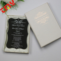 Carte d'invitation en acrylique avec réception de mariage, carton de réception de mariage, nouveau Design, 2021