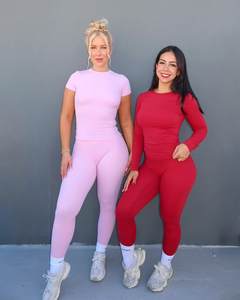 Mulheres Simples Secagem Rápida Yoga Esportes Top Senhora Manga Curta Camisa Running Feminino Candy Color Fitness T Shirt - Product Image 3