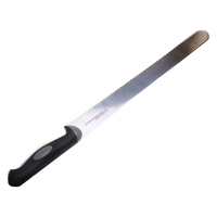 Couteau à pain et à gâteau dentelé en acier inoxydable à triple énergie pour usage domestique et commercial, modèle Sanneng SN4808