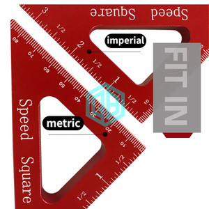 Outil de menuiserie en alliage d'aluminium Mini règle carrée de poche à <span class=keywords><strong>angle</strong></span> droit pour mesurer la hauteur Jauge Support OEM personnalisé - Product Image 3