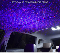 Nuevo proyector de ambiente USB con Control de voz automático, iluminación Interior de estrella, iluminación de cielo estrellado para techo de coche Universal, luz de estrella