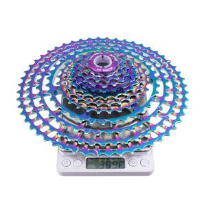 ZTTO SLR2 Rainbow <span class=keywords><strong>11</strong></span> vitesses <span class=keywords><strong>11</strong></span>-52T <span class=keywords><strong>Cassette</strong></span> UltraLight 380g CNC roue libre <span class=keywords><strong>vtt</strong></span> 11S pignons pour pièces de <span class=keywords><strong>VTT</strong></span> à large rapport - Product Image 6