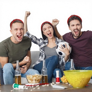 2026 طوق شعر وقناع من اللباد بتصميم كرة القدم، اصنعها بنفسك، للولايات المتحدة وكندا والمكسيك، لمستلزمات الحفلات ذات الطابع الخاص، أدوات تشجيع، عصابة رأس - Product Image 2