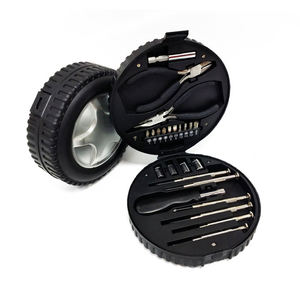 طقم أدوات منزلية من الفولاذ المقاوم للصدأ على شكل إطار سيارة، 24 قطعة، قابل للتخصيص حسب الطلب - Product Image 2