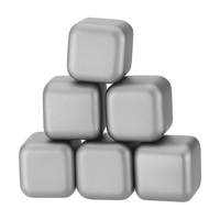 Ensemble de pierres à whisky en titane Rover Camel, glaçons réutilisables en métal Ti, non fondants, réutilisables, étanches, pour le refroidissement, le camping et la randonnée