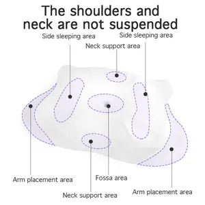 Melhor travesseiro de pescoço para dormir travesseiro cervical para alívio da dor no pescoço travesseiro ajustável para dormir travesseiros laterais para o estômago