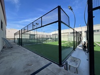 NJPW Terrain de paddle panoramique en verre de qualité supérieure Fabricants de terrain de paddle-tennis à vendre