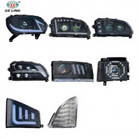 Pièces de carrosserie de camion mise à niveau phare LED Double lentille projecteur lampe frontale pour Isuzu Giga 700p 600P NPR NQR HINO 500 300 700