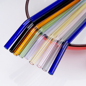 Offre Spéciale – Ensemble de 5 Pailles en Verre Borosilicate Réutilisables et Colorées pour Jus, Thé, Café et Eau - Product Image 3