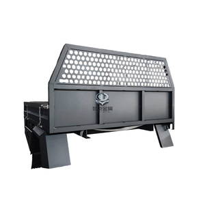 Bandeja de Carga Personalizada para Camioneta con Recubrimiento en Polvo, Laterales y Puerta Trasera, y Cajas de Herramientas Cónicas Bajo la Bandeja para Camionetas Pickup - Product Image 6