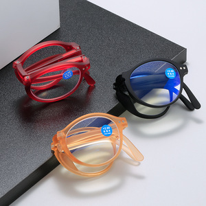 2022 nuovi mini occhiali da lettura pieghevoli di lusso occhiali da lettura portatili con blocco della luce blu occhiali da lettura di moda - Product Image 2