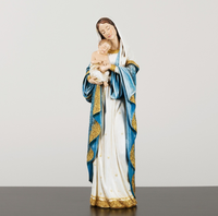 Résine personnalisée Religieux Doré Madonna & Child Statue Figurine Décorative Artisanat Religieux Série pour La Maison Ornements