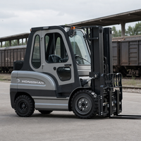 Promo Panas Forklift Listrik 3 Ton 3.5 Ton 5 Ton Baterai Lithium Motor AC CE 60V Tinggi Angkat 6m Empat Roda untuk Gudang Industri