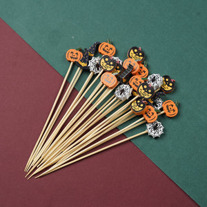 Sinh Thái tre phân hủy sinh học Halloween Cocktail gậy với phim hoạt hình bí ngô & Bóng Ma cho tự chọn và thanh sử dụng - Product Image 4