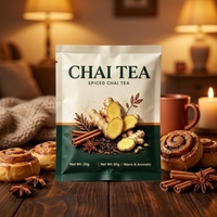 Thé Chai Instantané Préparé, Thé au Lait Chai, Service OEM, Emballage en Sachet et Boîte