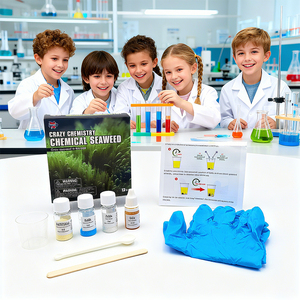 Kit d'expériences éducatives STEM DIY aux algues chimiques QC <span class=keywords><strong>Crazy</strong></span> Chemistry Set, jouets d'apprentissage scolaire pour enfants, certifié EN71, géométrique - Product Image 1