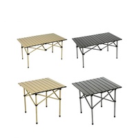 Table et chaises pliantes en aluminium portables, adaptées au camping en plein air, à la pêche, aux pique-niques sur la plage, aux barbecues, ensemble pliant pratique