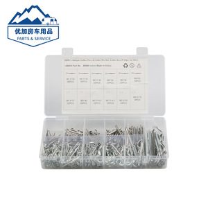 QIHUI Hairpin Cotter <b>Pins</b> Set 250Pcs M1.5 M2.5 M3 M4 Steel Safety <b>Pins</b> For General Use - Product Image 1