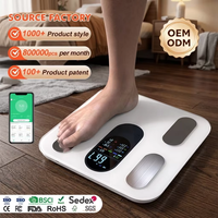 Báscula de Baño Inteligente con WiFi, Recargable, 180 kg, Analizador de Grasa Corporal, Monitor de Composición Corporal con Sincronización con Aplicación Móvil