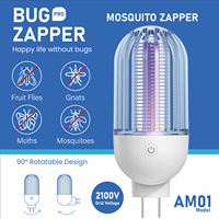 Bug Zapper Indoor Plug-in 2200V Hoge spanning elektrische schok muggendodende lamp