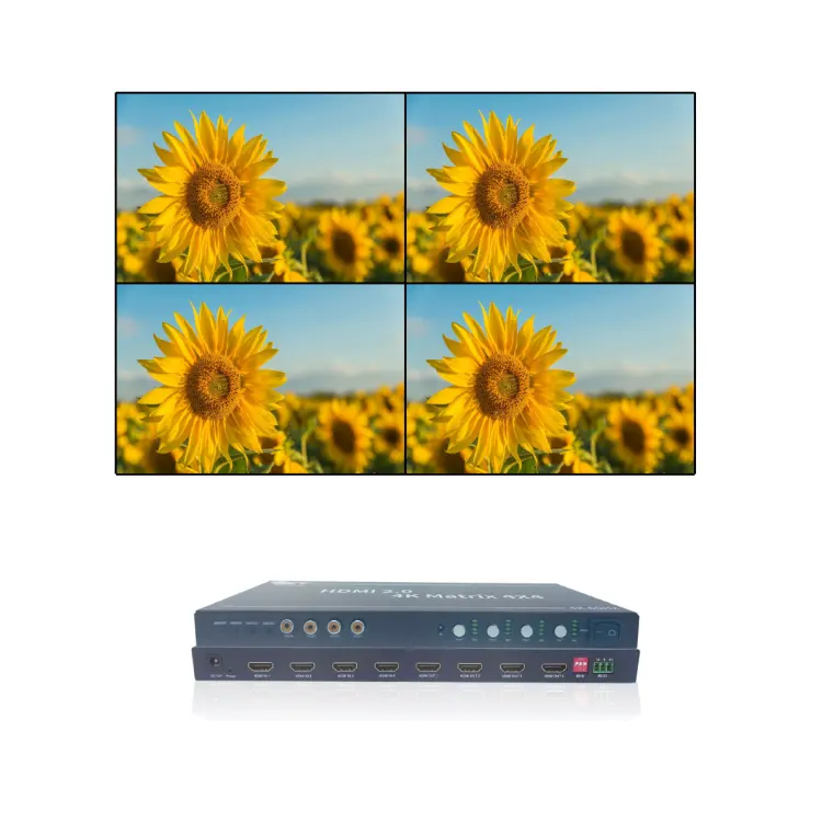 HD 원활한 Hdmi Poc Cat6 비디오 믹서 벽 프로세서 컨트롤러 Pip 4X4 2X2 4X2 HDMI 매트릭스 스위처
