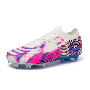 Chaussures de football personnalisées OEM ODM pour jeunes, style coupe basse FG, unisexe, antidérapantes, résistantes à l'usure, pour l'entraînement et la compétition en plein air - Product Image 3
