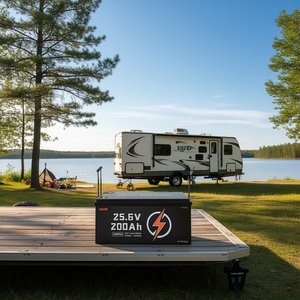 Batterie au lithium LiFePO4 Vevor 25,6 V 200 Ah à décharge profonde pour camping-car, bateau et usage marin - Product Image 2