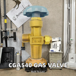 Válvula de Compuerta Manual CGA540 para Oxígeno/Argón/CO2/Hidrógeno/Helio, OEM Disponible en HPB59-1 - Product Image 2