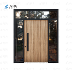 เดือยประตูห้องเข้าไม้ประตูทางเข้าภายนอกประตูหมุน - Product Image 2