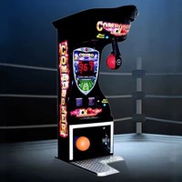 Nouvelle conception de machine de boxe à monnayeur, jeu d'arcade électronique de fitness avec fonctions de frappe et de coup de pied pour gymnases, centres de divertissement familial (FEC) et centres commerciaux