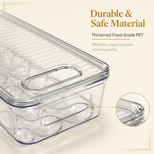 Caja de Almacenamiento de Huevos de Plástico Transparente de Grado Alimenticio, Ecológica, de Alta Calidad, con Capacidad para 14 Huevos y Tapa, para Supermercados y Marketing de Marca Minorista - Product Image 3