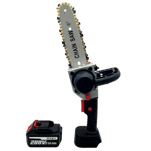8in Rechargeable Lithium <b>Power</b> Cordless Chainsaw Mini Chain <b>Saw</b> Portable One-handed <b>Saw</b> for Fruit Tree Pruning - Product Image 2