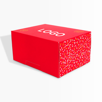 Boîte à gâteau rose personnalisée en gros avec votre propre logo, matériaux recyclés, revêtement UV, pliables, impression recto-verso