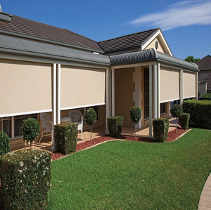 Pantalla retráctil de malla para jardín, <span class=keywords><strong>interruptor</strong></span> inalámbrico motorizado con Wifi, persianas Ziptrack - Product Image 5