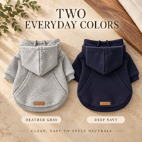 Sweat-shirt en polaire pour chien, veste à capuche pour chiots de petite et moyenne taille, vêtements d'hiver pour chiens avec poche