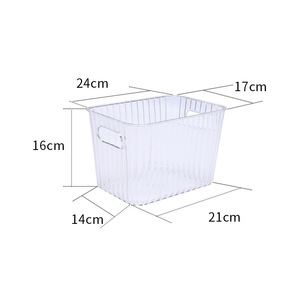 Transparent Cosmetic Storage Box With <b>Drawers</b> Large Capacity Desktop Organizer For <b>Makeup</b> Snacks Fruits - Product Image 3